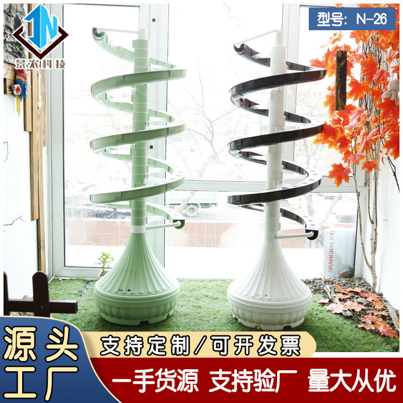 无土栽培种植阳台产品花卉花盆容器螺旋水培设备厂家家居透气