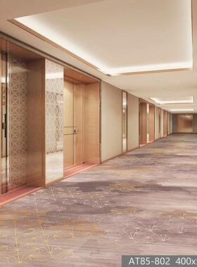 沃尔顿地毯阻燃宴会厅现货批发客厅隔音涤纶印花影院新款地毯