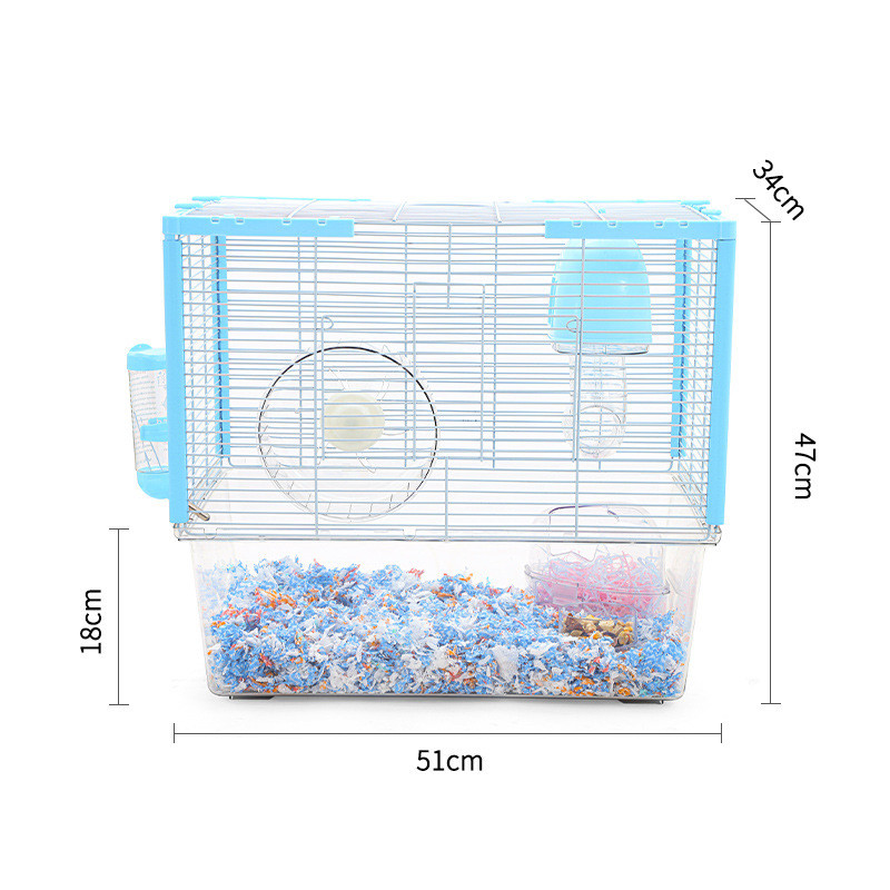 仓鼠科60基础笼全透明亚克力大别墅47套装大空间加固金丝熊养宠物