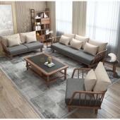 尚居木中式 实木茶桌椅组合禅意功夫现代简约茶台办公室黑胡桃家具