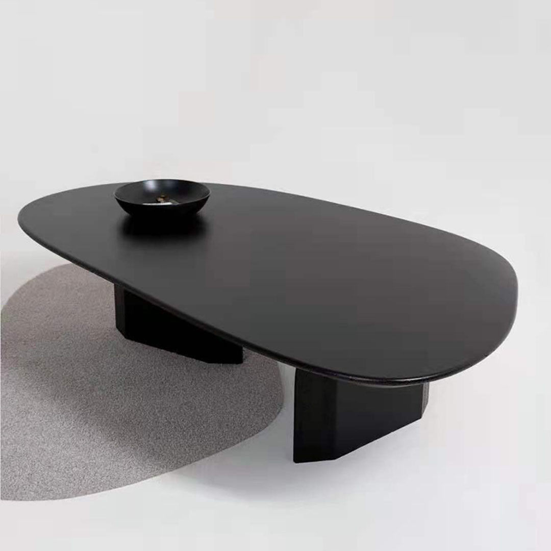 北欧复古设计师日式简约客厅创意茶台侘寂风民宿实木茶几原木茶桌