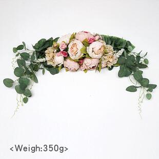 仿真牡丹欧式装饰门楣壁挂餐桌镜前花桌花货源婚礼布置批发