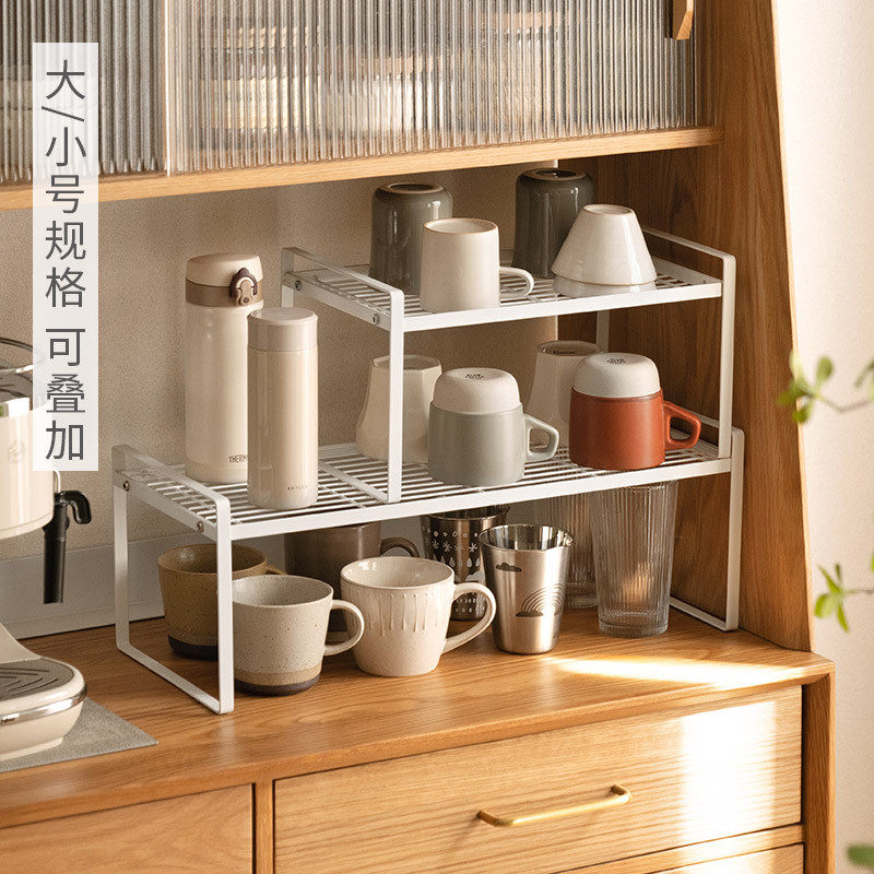 xyt杯架杯子收纳置物架放水杯茶杯架分层橱柜厨房桌面整理架子