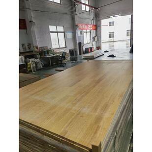 批发橡胶木打底基材实木直可贴pet橡胶木拼板aaa绿色生态家装板材