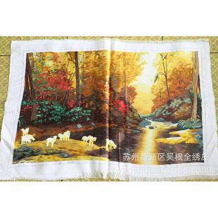 饰画苏州手工刺绣供应礼品画 长期家居苏绣绣片客厅书房办公室装