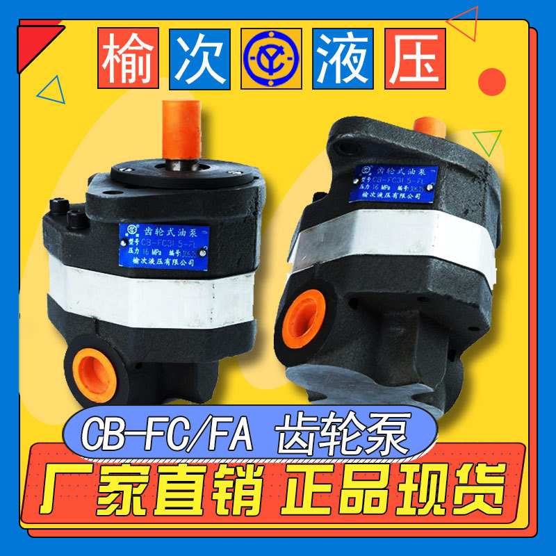 榆次液压齿轮泵2CB-FA18/FC10 25 31.5 40FL/FD25/FE50E油泵