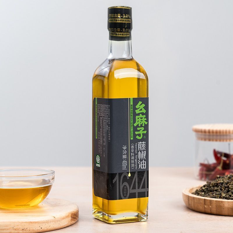 速发幺麻子藤椒油400ml瓶装 四川特产家用花椒油麻椒油麻油米线专