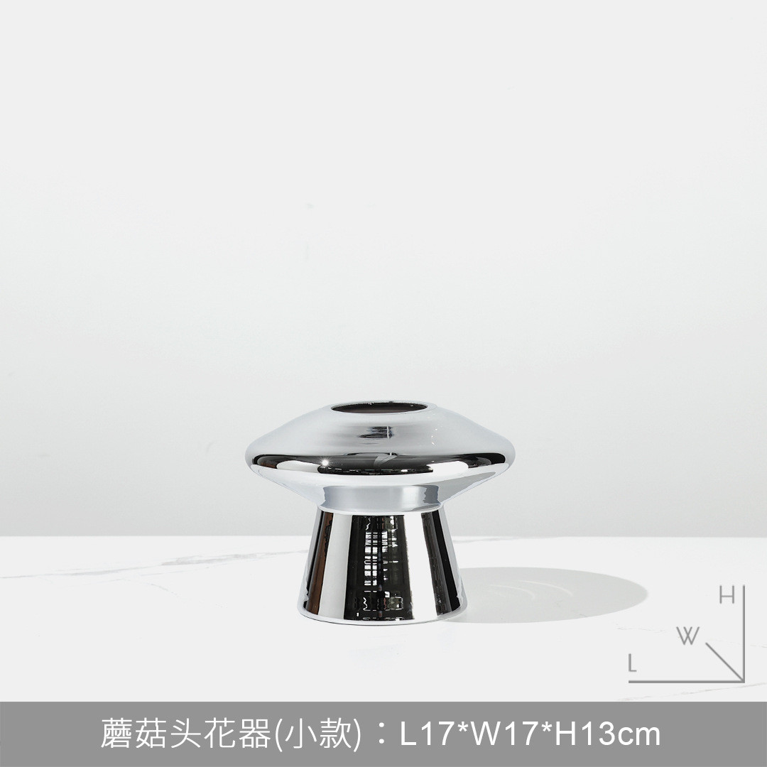 轻奢简约客厅茶几插干花瓶餐厅吧台别墅酒店柜样板间摆件软装饰品