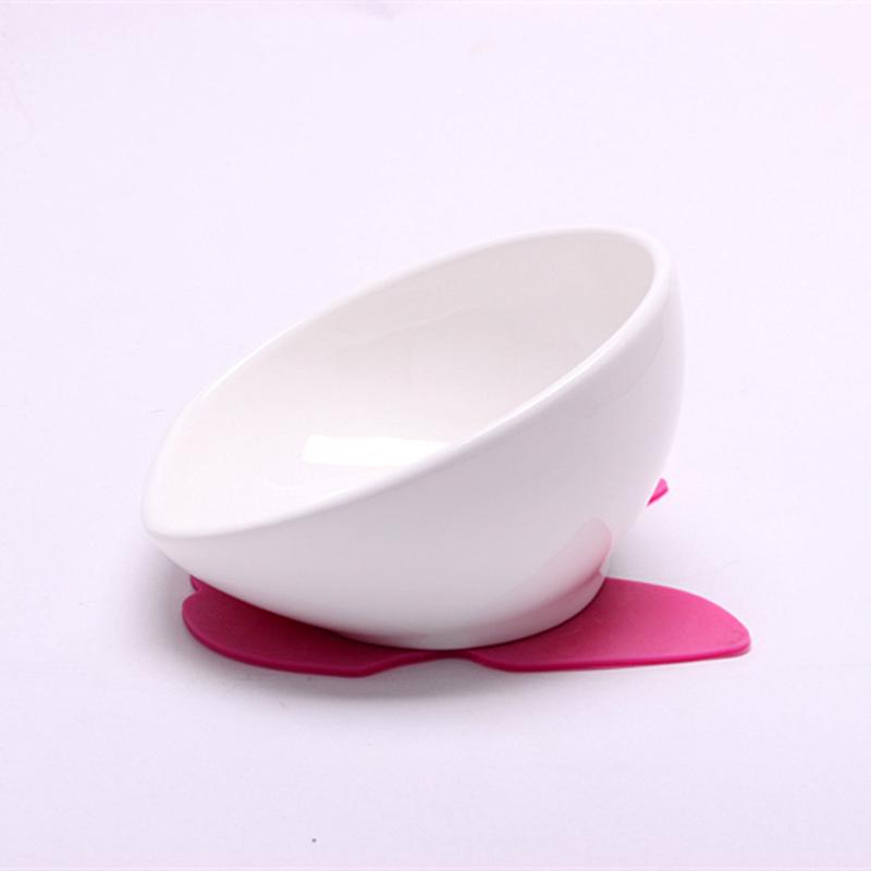 斗牛犬陶瓷狗碗盆圆形宠物食具食斜面狗猫碗日用品送橡胶碗垫