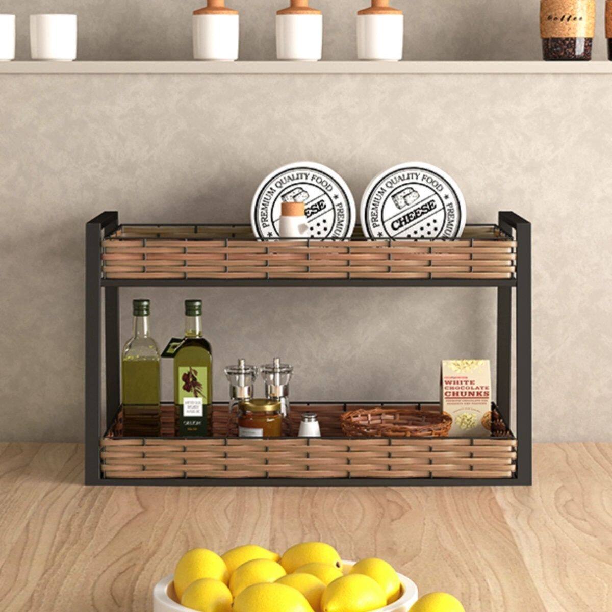 电视柜上的收纳置物架简约客厅餐桌桌面零食架铁艺电影院整厂家