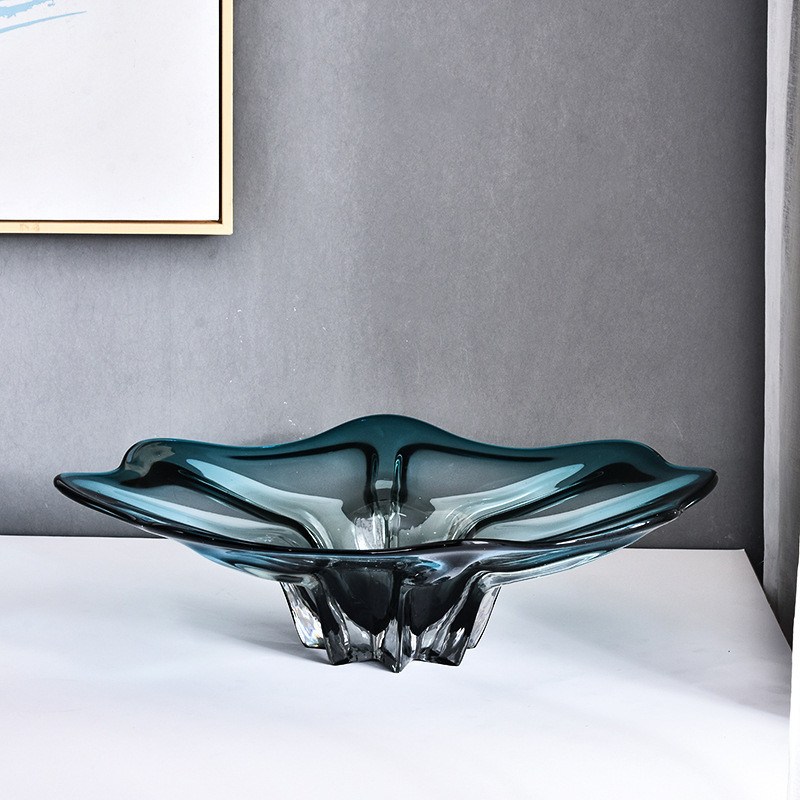 欧式奢华水晶果盘创意款装饰摆件家居饰品水晶玻璃水果盘