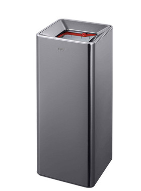 gnf方形白色不锈钢垃圾桶室内民宿办公室前台家用客厅书房无盖16l