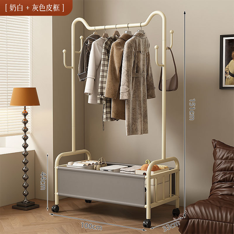 衣帽架落地卧室挂衣架家用室内收纳轻奢晾衣架多功能移动置物衣架