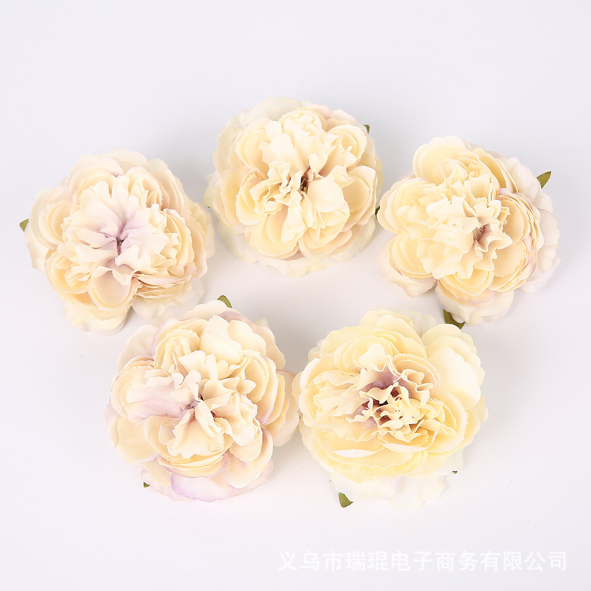 8cm仿真牡丹花头diy古装头饰帽饰摄影道具婚礼婚庆花墙装饰