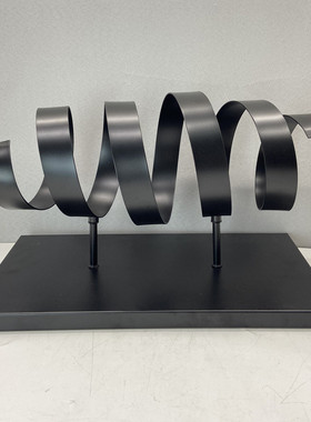 简约现代欧式摆件几何镂空螺旋轻奢样板房售楼处大厅书房软装饰品