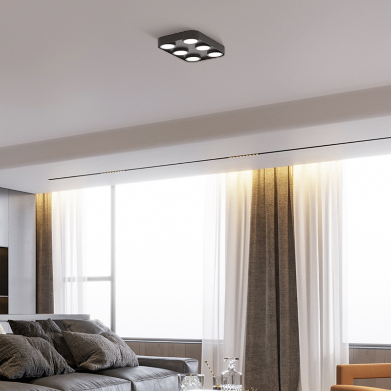 超薄led明装筒灯简约现代客厅斗胆灯灯具主卧室房间灯中山长方形