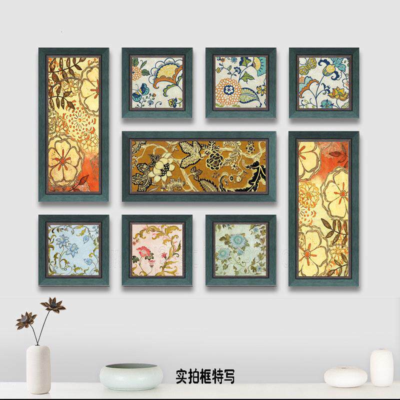 客厅装饰画轻奢新品美式挂画现代简约有框画地中海欧式组合油画