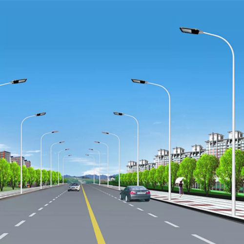 路灯杆批发led市电厂家6米7米8米单臂双臂道路灯杆
