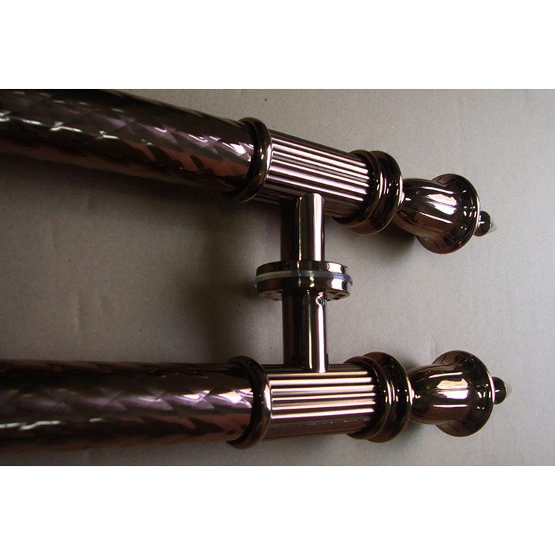 玻璃门拉手木门别墅大门豪华工艺管拉手镀玫瑰金网纹大z-1263