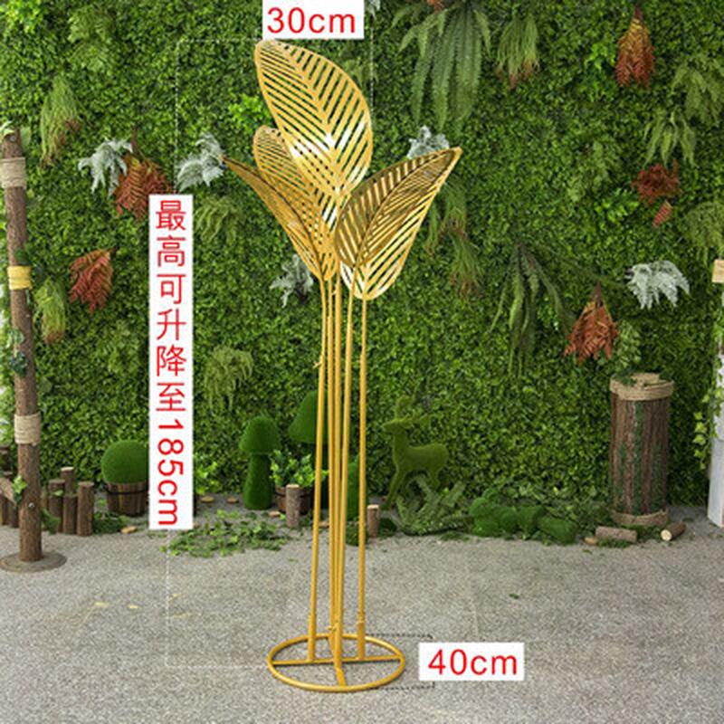 摆件婚庆道具铁艺芭蕉树叶新款婚礼舞台背景布置道具t台装饰路引