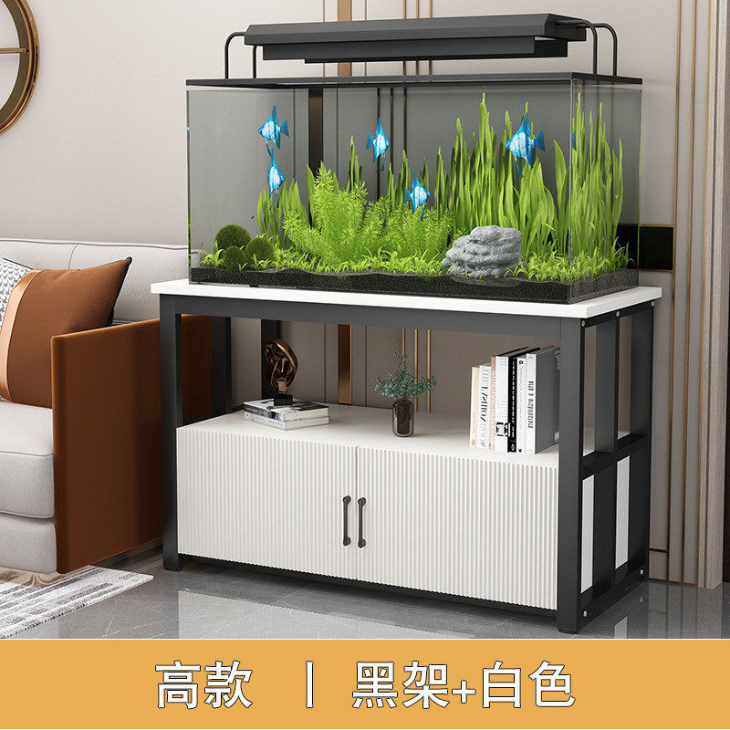 家用鱼缸柜客厅鱼缸底柜多层承重鱼缸架金属置物架家用水族箱悟瑞
