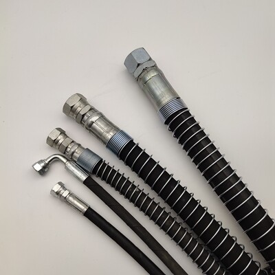 7568挖机炮油管油管破碎锤液压油管工程车钢丝缠绕胶管高压锤