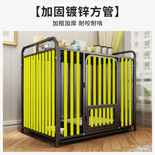 热销狗笼加粗六面方管狗笼子家用带金毛厕所室内外宠物笼子家爆品
