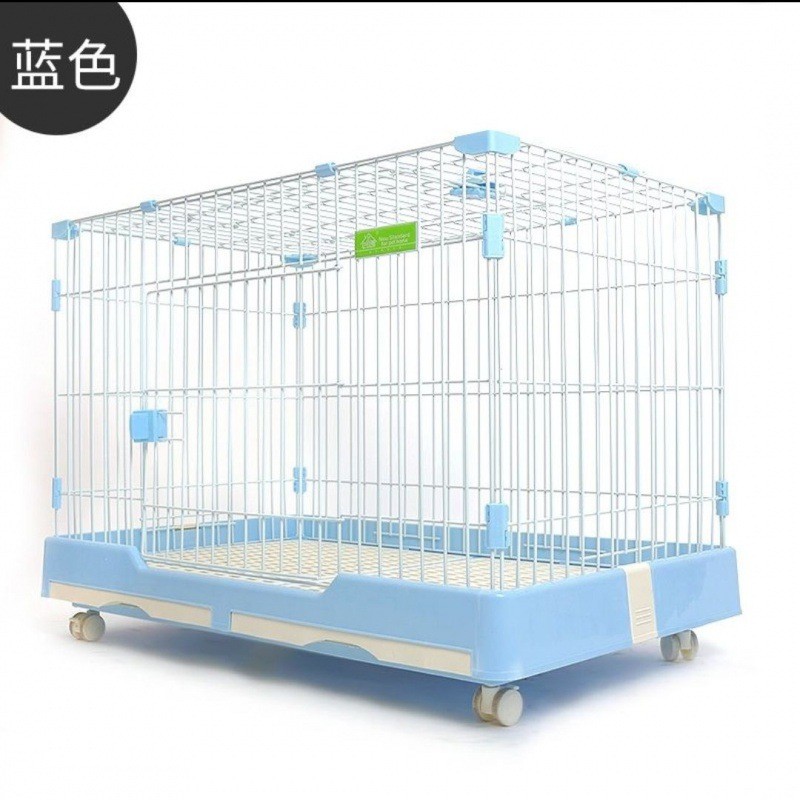 创逸兔笼子自动清粪小型犬泰迪托盘天窗通用带博美猫狗窝家用室内
