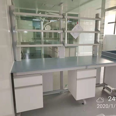 【教学适用】口型框架实验室试验台 钢木边台 物理实验学校实验桌