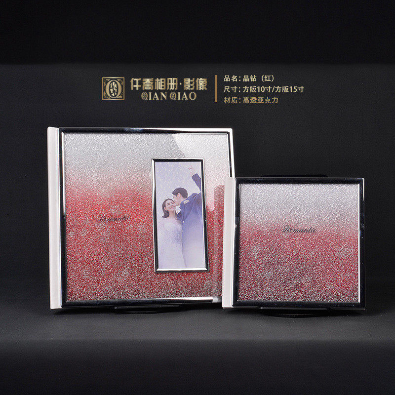 alj6婚纱照相册写真结婚照片书影楼皮质婚礼本纪念册精修入册