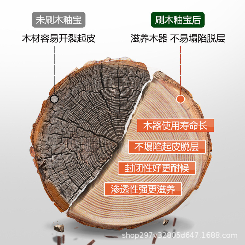 柏碳木器漆红木实木家具硬质无味擦色木蜡油尼地板漆木釉宝底油