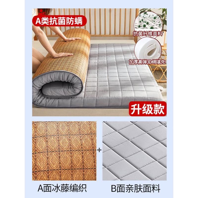 榻榻米夏季薄款床垫子软垫学生宿舍单人冬夏两用折叠冰丝凉席家用