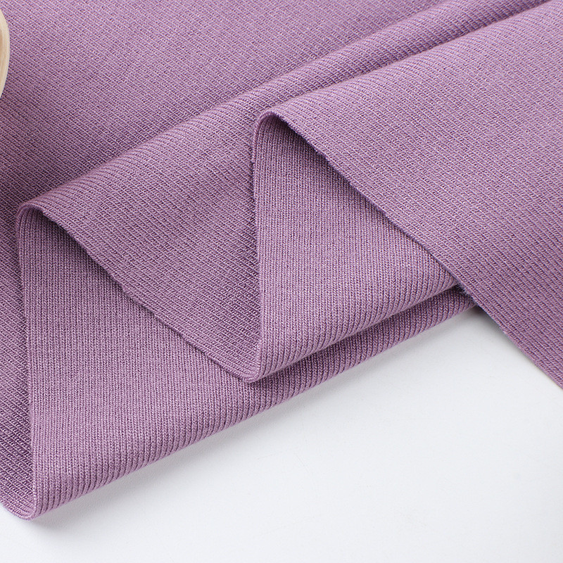 现货布料随心裁1*1罗纹精梳棉加厚260g弹力双面时尚运动面料