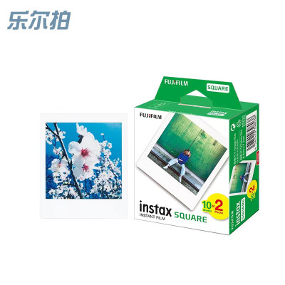 富士拍立得方形相纸胶片适用SQ1/20/10/6相机sp-3打印机4寸照
