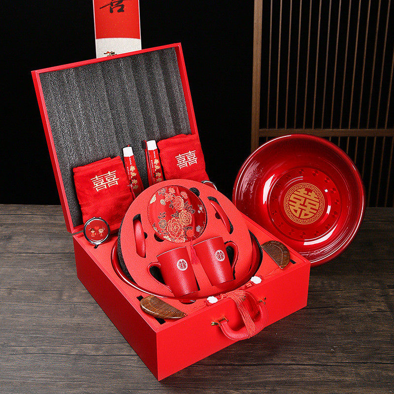 热销女方陪嫁套装洗漱婚礼新娘结婚用品大全高档物品全套婚庆娘家