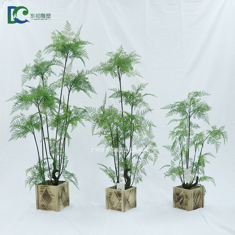北欧仿真波斯蕨小盆栽绿植仿真植物盆栽人造源头树厂家百搭植物