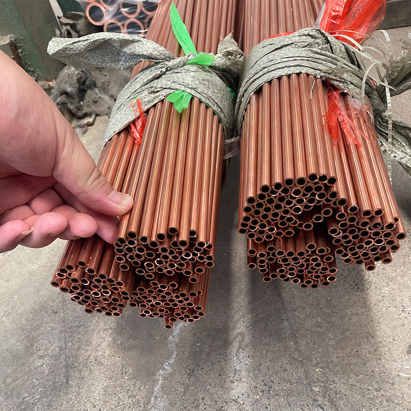 紫铜连接用无氧t2空调制冷盘管输氧铜管t2蚊香盘管r410a冷媒铜管