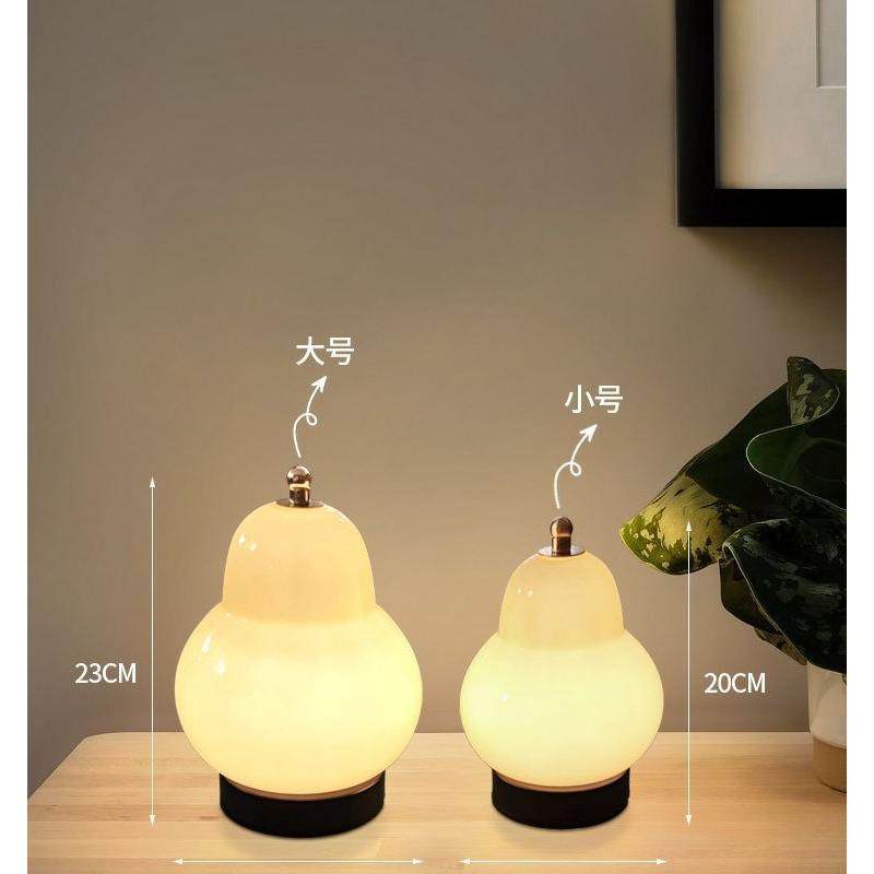 新款创意复古床头浪漫小夜灯台灯卧室怀旧梨子触摸开关三色调光灯
