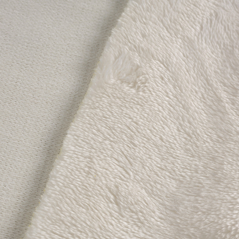 平纹雪毛毯绒面料针织毛绒极靠垫抱枕家居服床上用品家纺布料