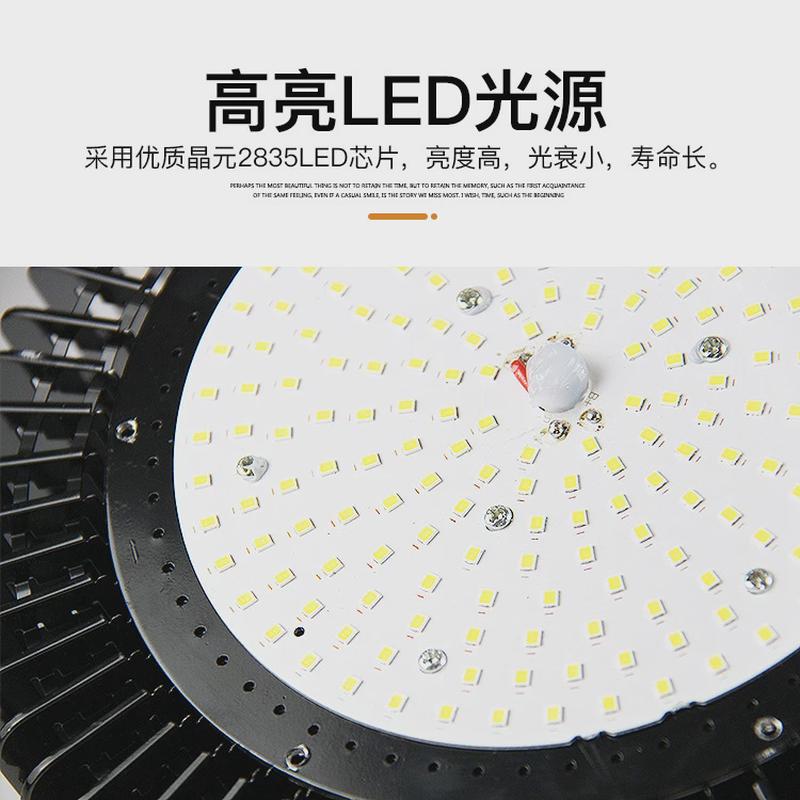 led工矿灯厂房灯体育馆鳍片100w150w200w车间仓库照明吊灯超亮灯