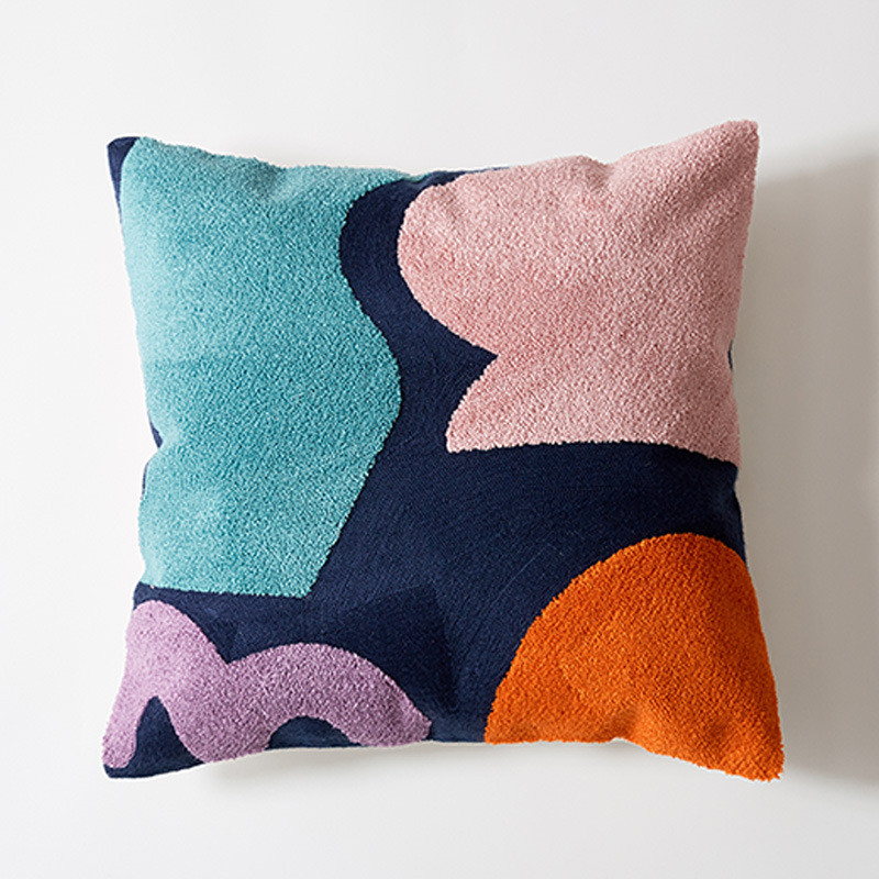 2jgb客厅风可拆洗靠垫抱枕摩洛哥手工簇绒床头波西米亚靠枕套