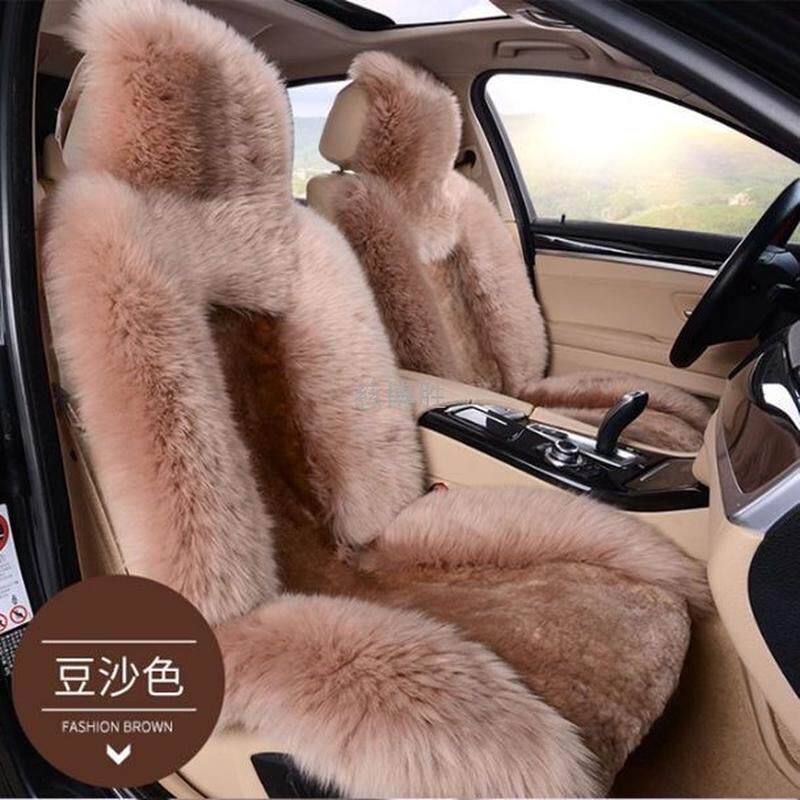 Z秶4新款冬季羊毛汽车坐垫澳洲羊毛坐垫皮毛一体车垫毛垫汽车