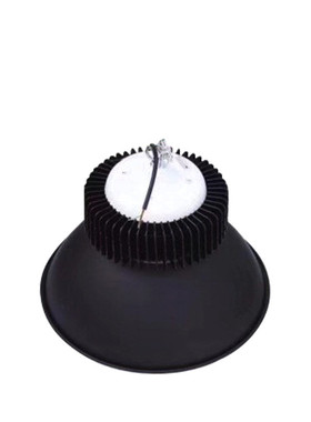黑色车间片工矿灯led厂房灯鳍仓库超亮150w工业照明吊灯罩子100w