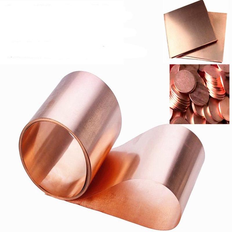 软态退火t2铜箔铜带高导电tu2无氧紫可分条小规格紫铜排10*6mm