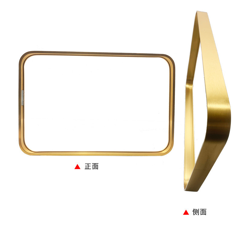 相框四边形铝合金框金属装饰画圆角智能镜框玻璃广告灯箱框架型材图片