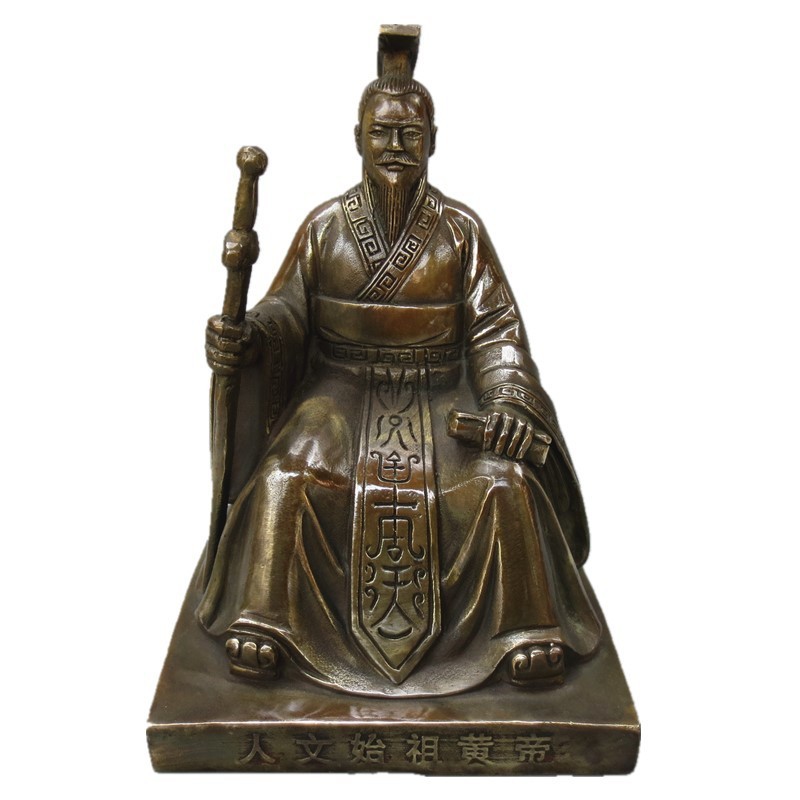 纯铜炎帝神农氏铜像轩辕黄帝铜像三皇五帝大号伏羲炎皇大帝