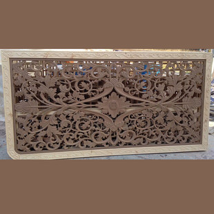 东阳木雕木雕屏风复古花格家居装 门雕花屏风 饰款 式