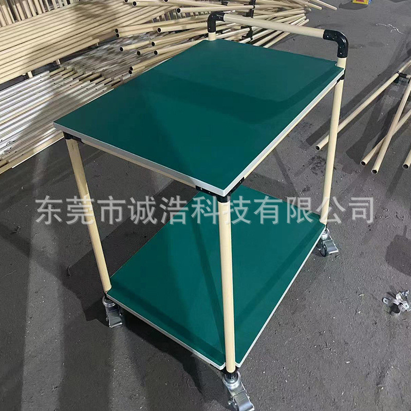 定制加工线棒精益管防静电车间测试架手推车移动分拣物料周转车