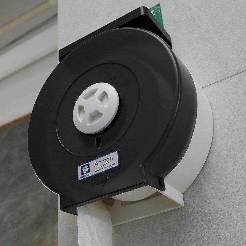 酒店商用大卷纸盒壁挂式公共厕所纸巾卫生间厕纸盒免打孔大盘纸盒