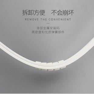 顶装 德裕飘窗窗帘轨道弧弯曲挂砂铝合金弯轨侧装 可型u型窗帘轨道